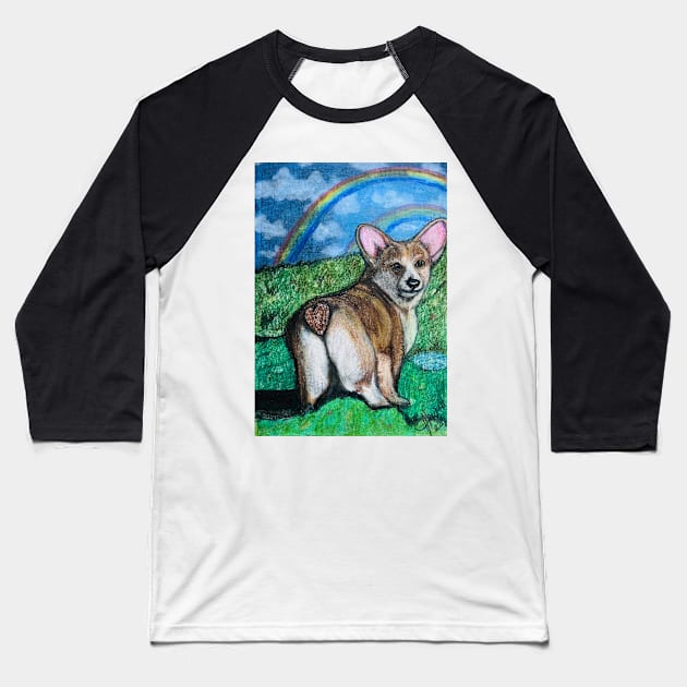 Corgi comfort Baseball T-Shirt by Artladyjen